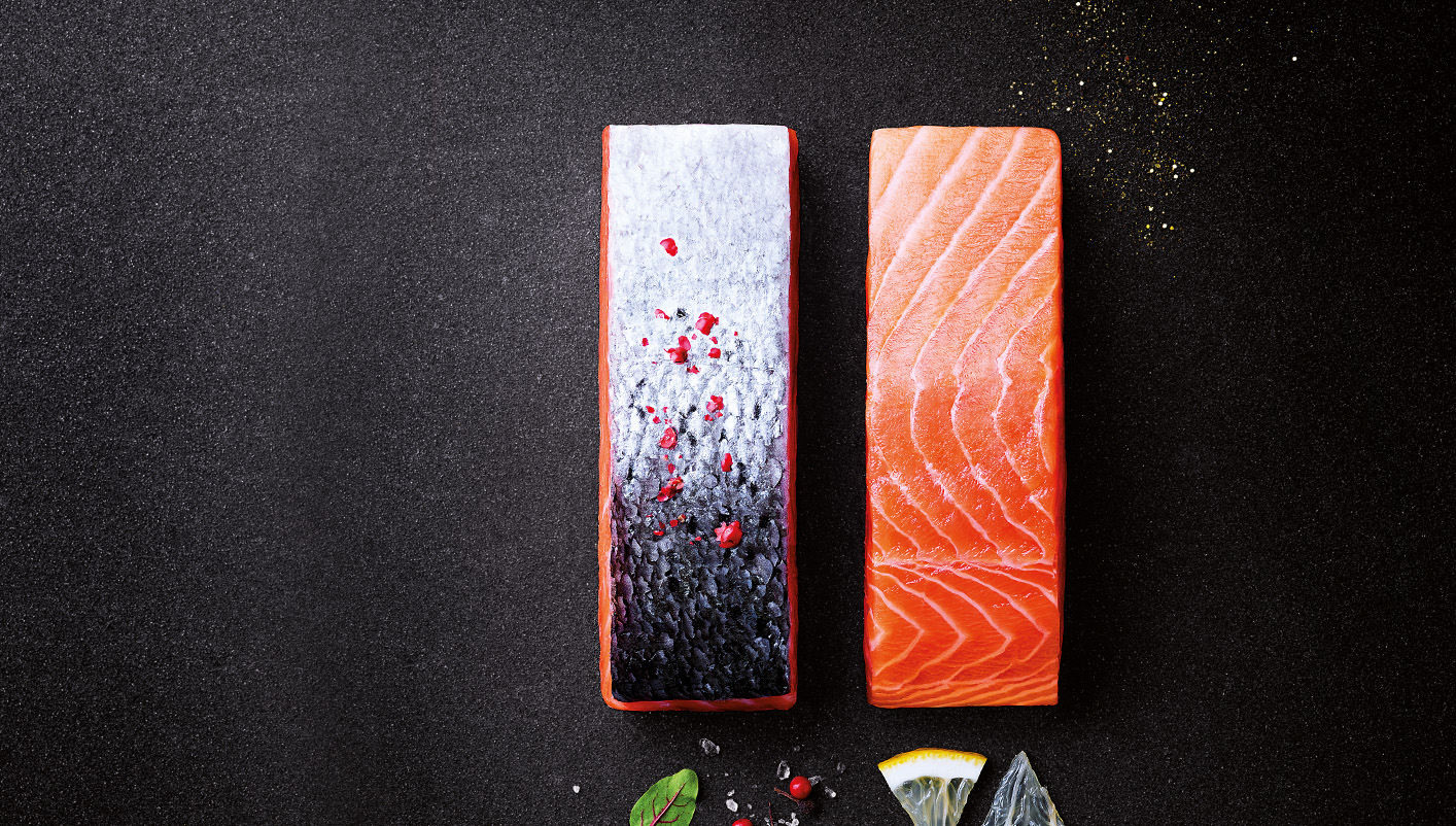 4 Pavés de saumon Atlantique avec peau