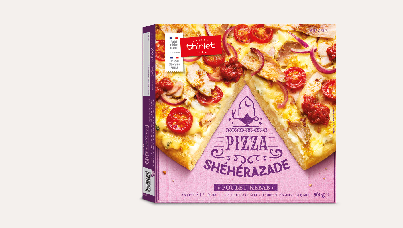 Pizzas pâte épaisse - 2 à 3 parts Lot de 2 boîtes au choix