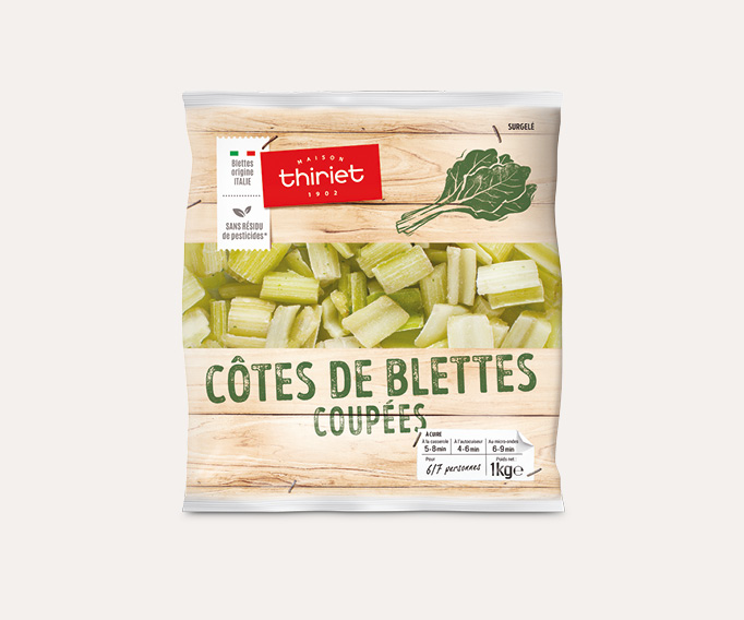 Côtes de blettes coupées