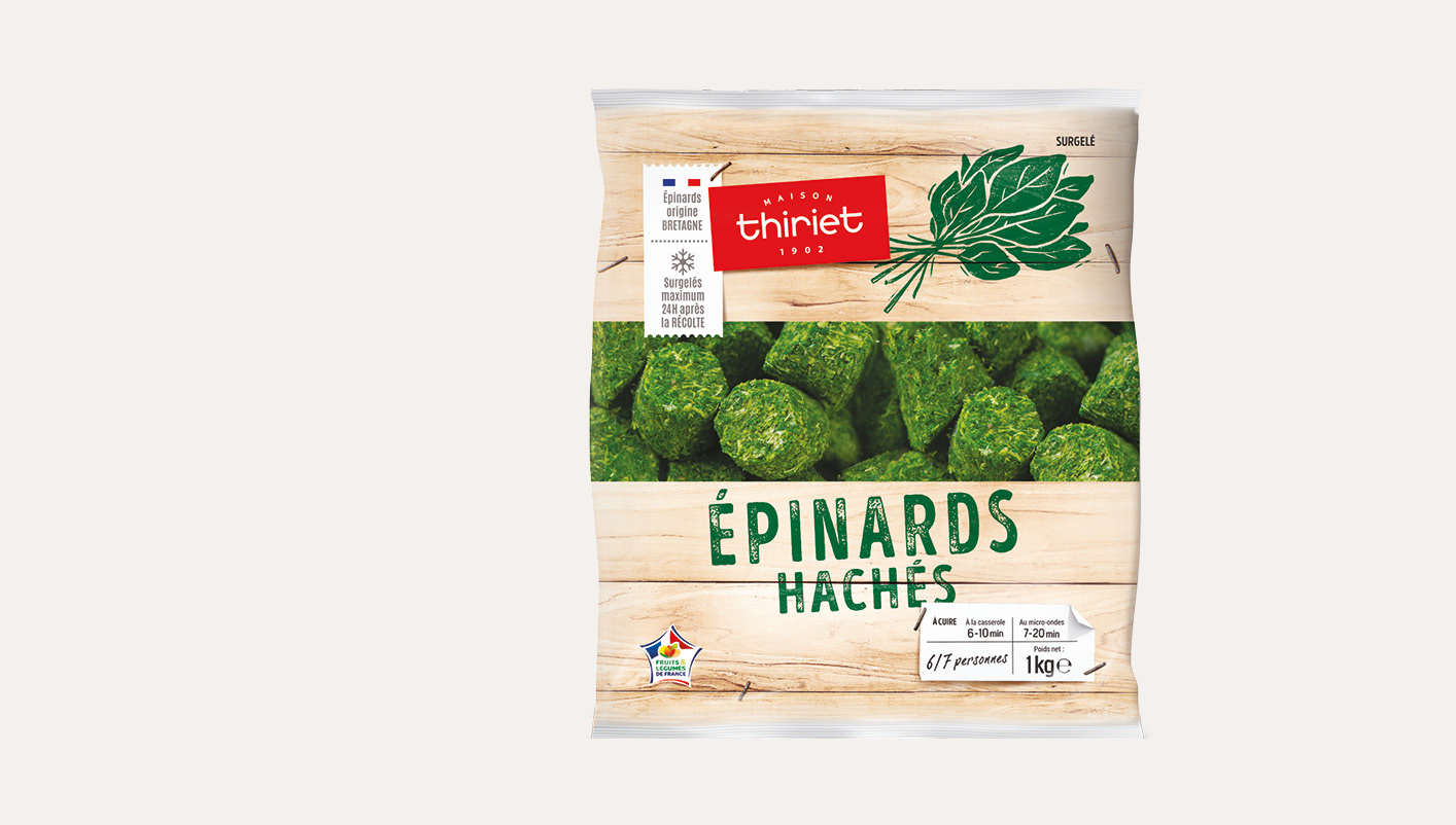 Epinards hachés