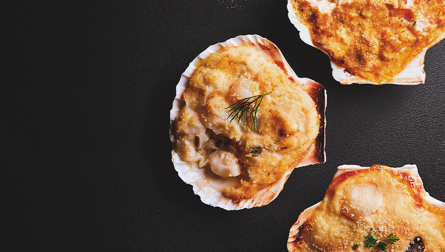 2 Coquilles St-Jacques (noix 45%) - Riesling AOC