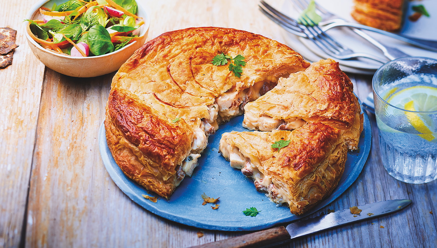 Tourte dinde à la forestière