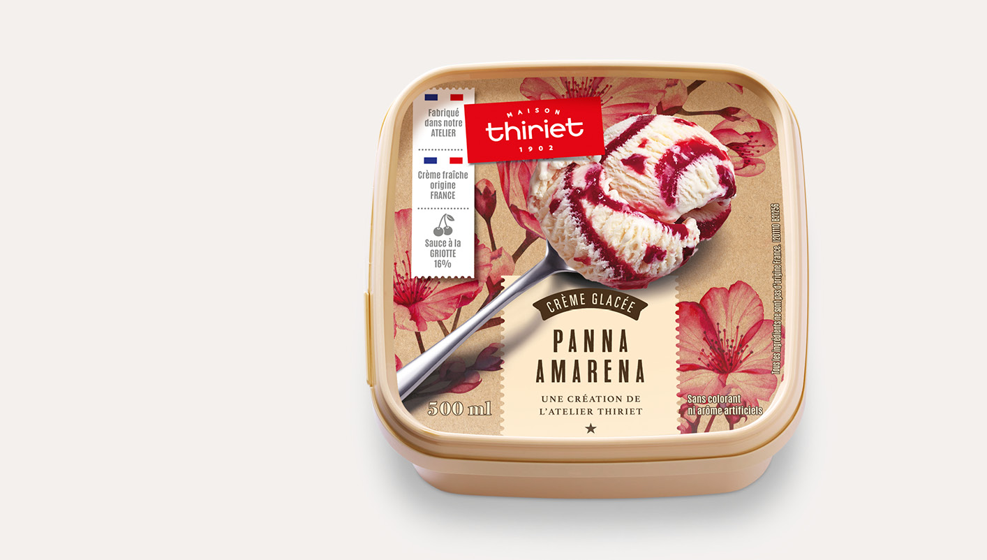 Crème glacée Panna amarena