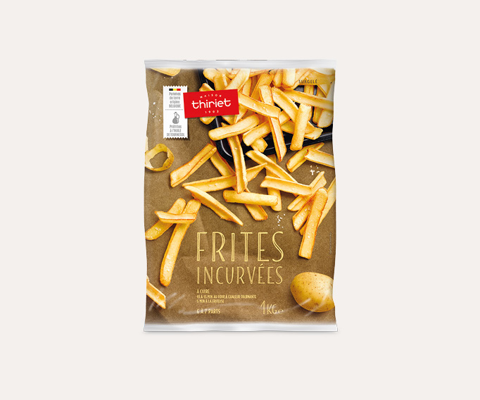 Frites incurvées