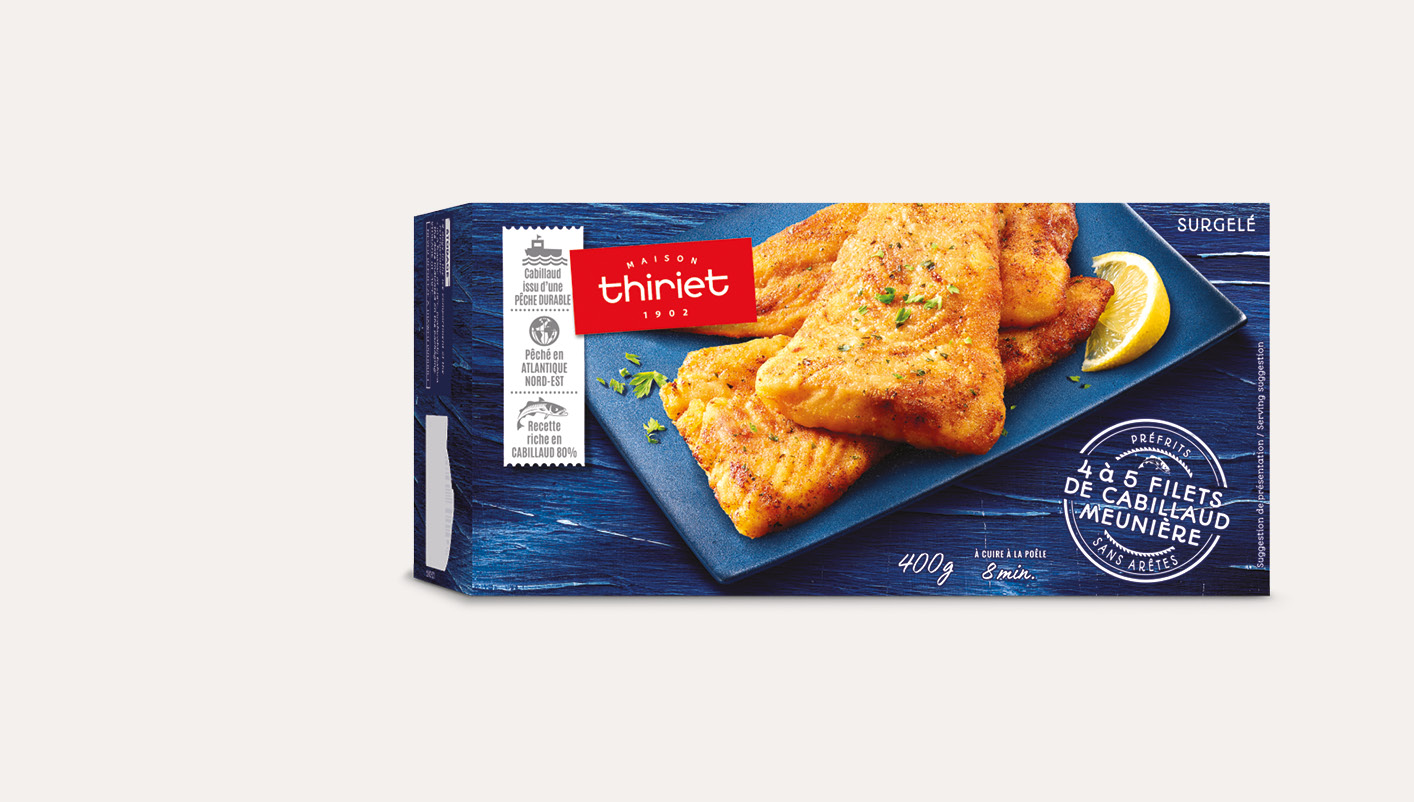 Filets de cabillaud meunière