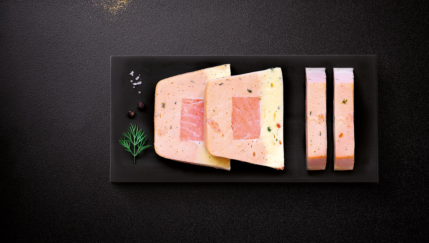4 Tranches de terrine au saumon