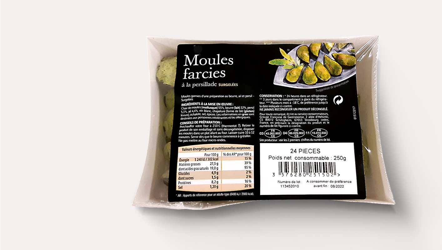 24 Moules farcies