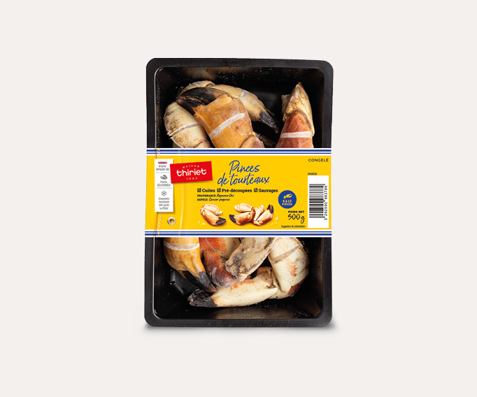 Pinces de tourteaux cuites