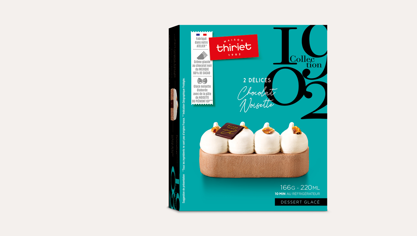 2 Délices glacés chocolat-noisette