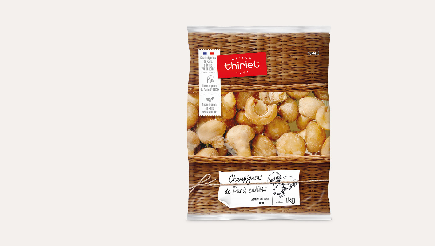 Champignons de Paris entiers 1er choix