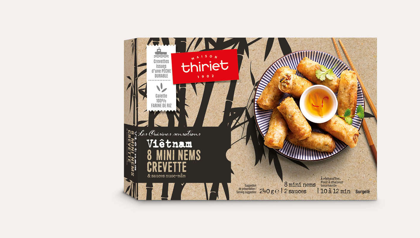 8 Mini nems crevette