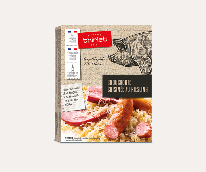 Choucroute cuisinée au Riesling