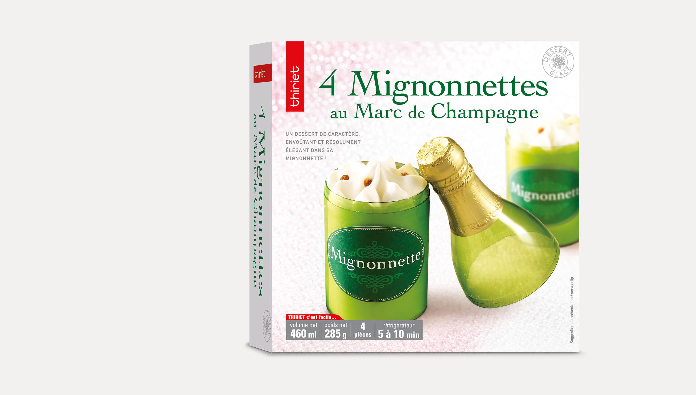4 Mignonnettes au Marc de Champagne