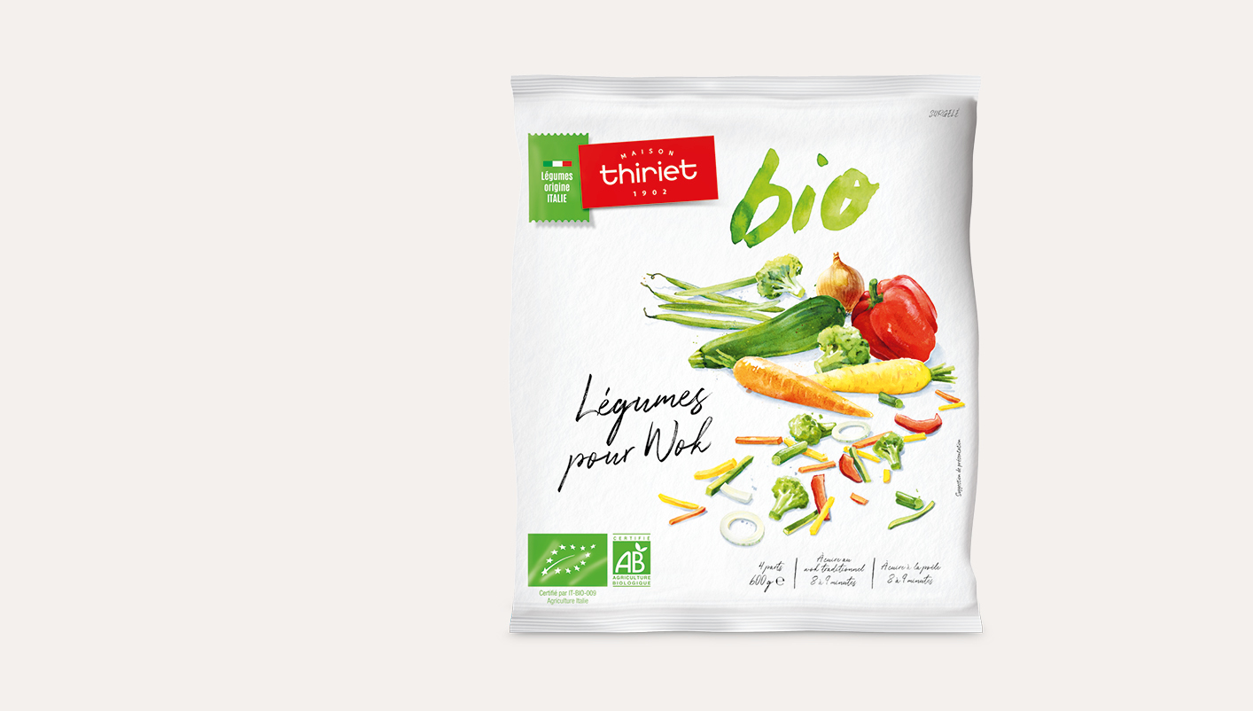 Légumes biologiques pour wok