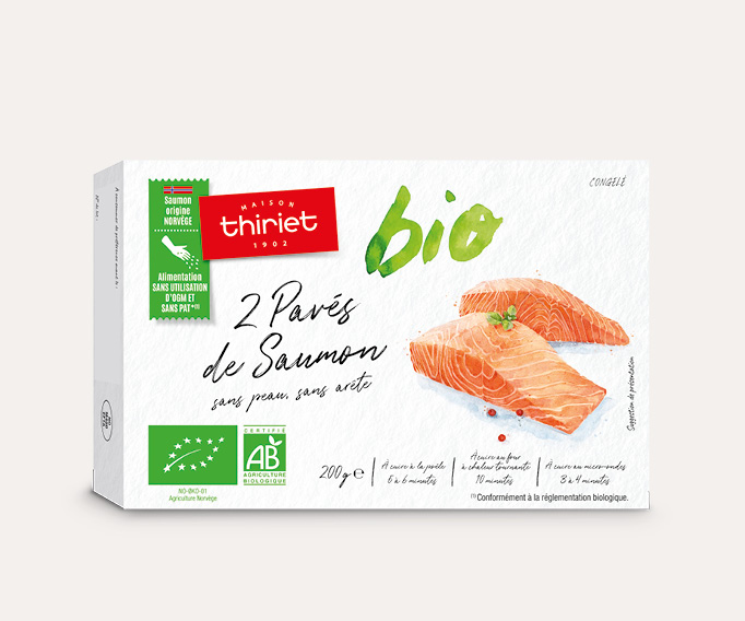 2 Pavés de saumon biologique