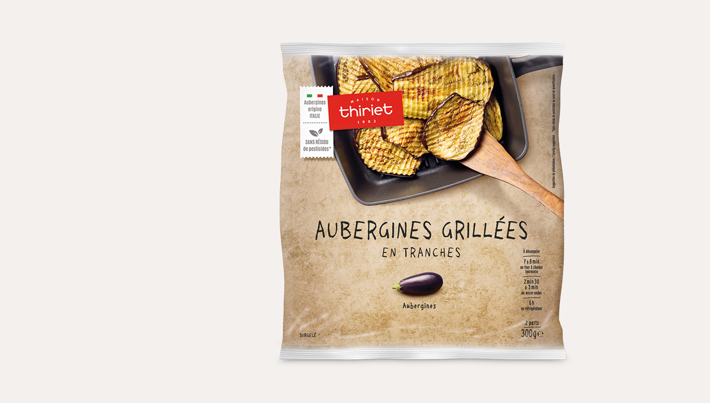 Aubergines grillées en tranches