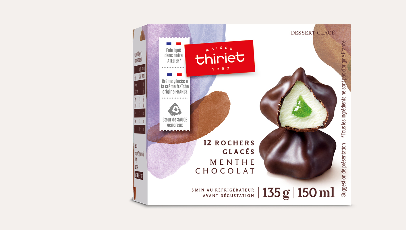 12 Rochers glacés menthe/chocolat