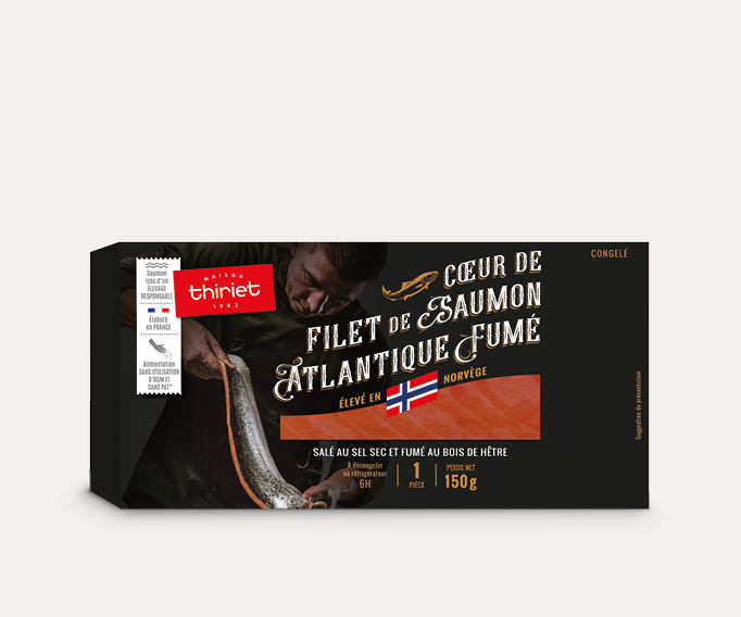 Coeur de filet de saumon Atlantique fumé - Norvège