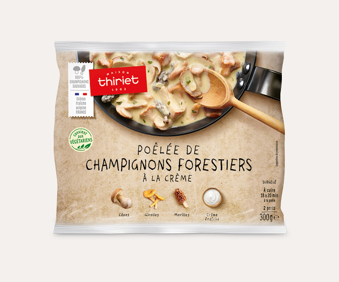 Poêlée de champignons forestiers à la crème
