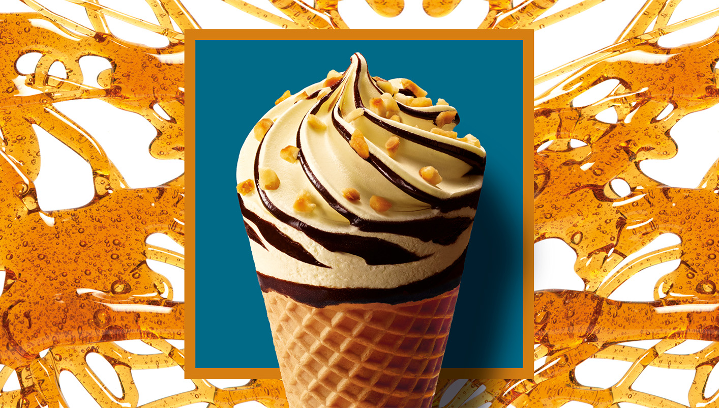 6 Cornets Caramel au beurre salé Cœur de sauce caramel salé