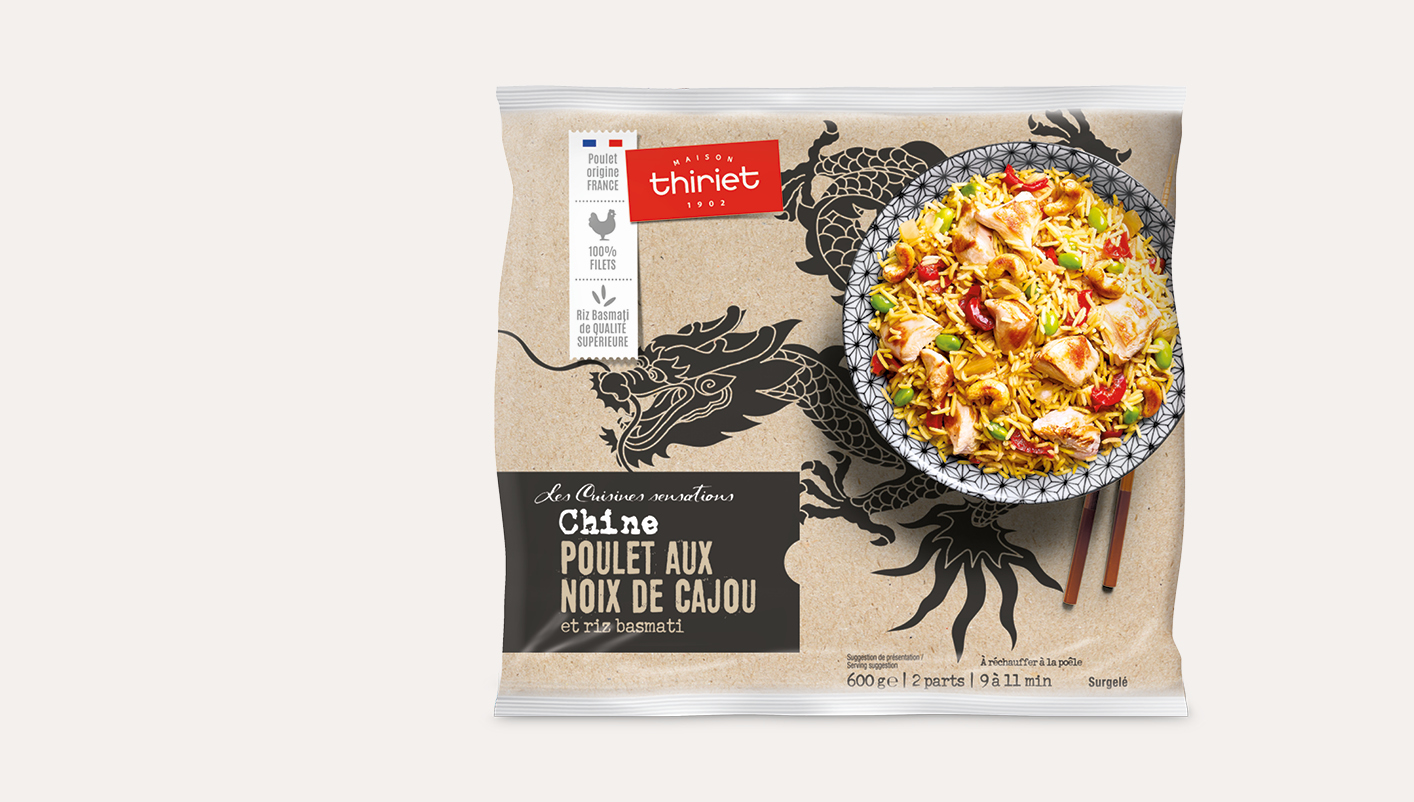 Poulet aux noix de cajou et riz basmati