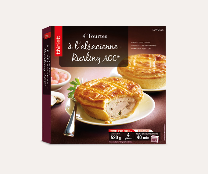 4 tourtes alsaciennes - Riesling AOC*