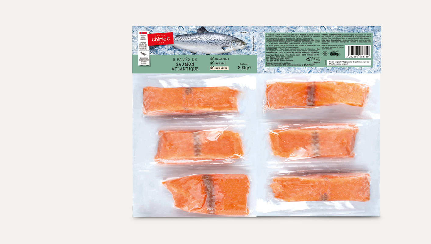 8 Pavés de saumon Atlantique