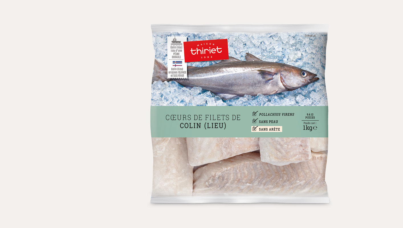 Coeurs de filets de colin (lieu)