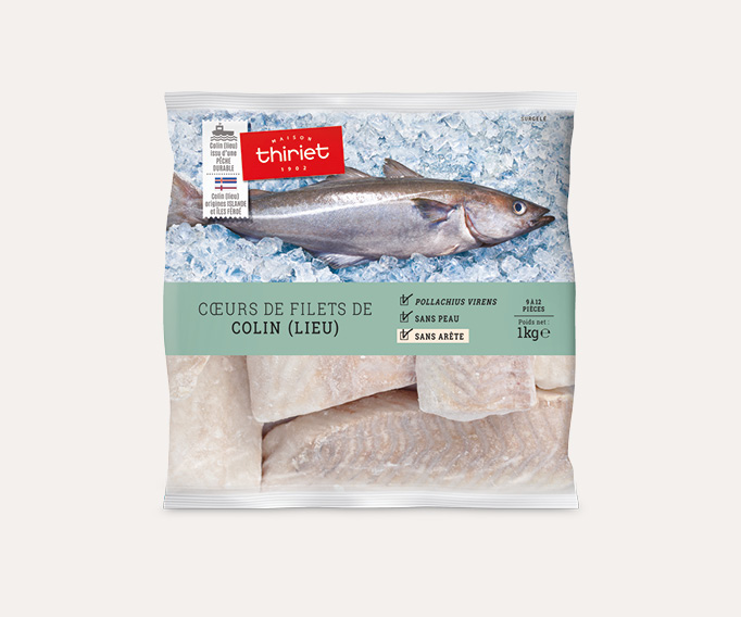 Coeurs de filets de colin (lieu)