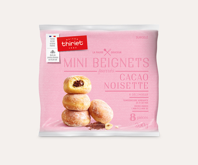 8 Mini beignets fourrés chocolat noisette