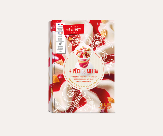 4 Pêches Melba