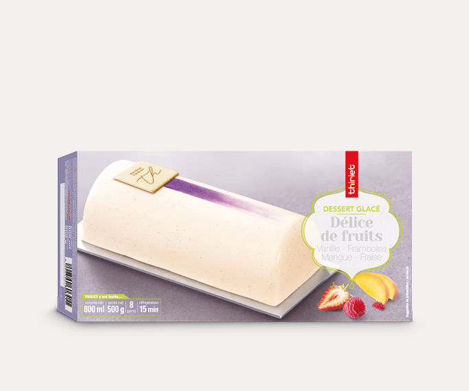 Délice de fruits vanille framboise mangue fraise