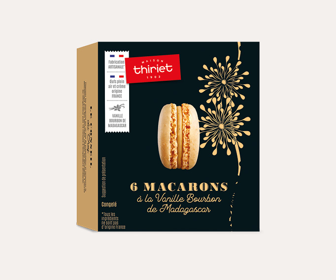 6 Macarons à la vanille Bourbon de Madagascar