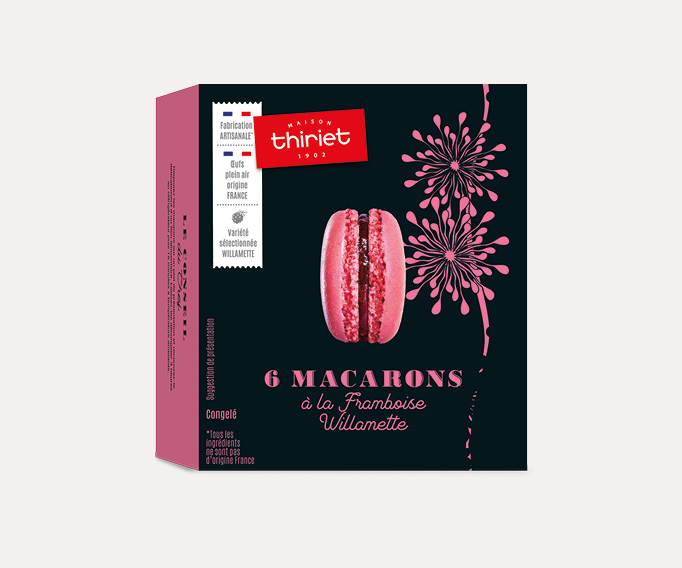 6 Macarons à la framboise Willamette