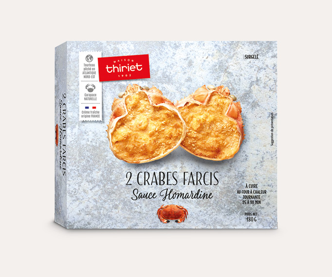 2 Crabes farcis, sauce homardine