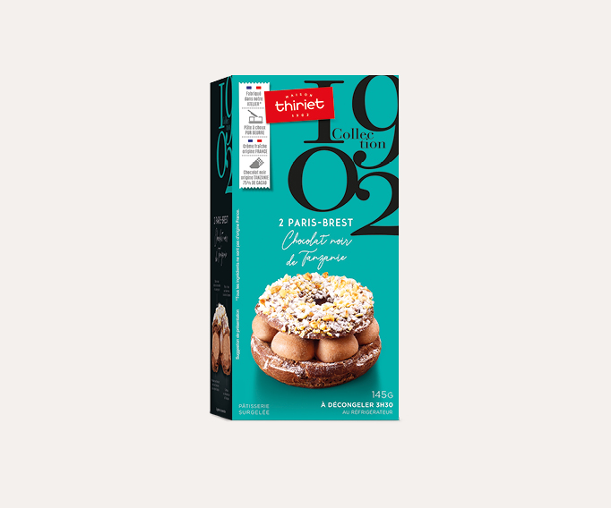 2 Paris Brest 1902 Chocolat Noir De Tanzanie Maison Thiriet Vos Surgeles En Ligne