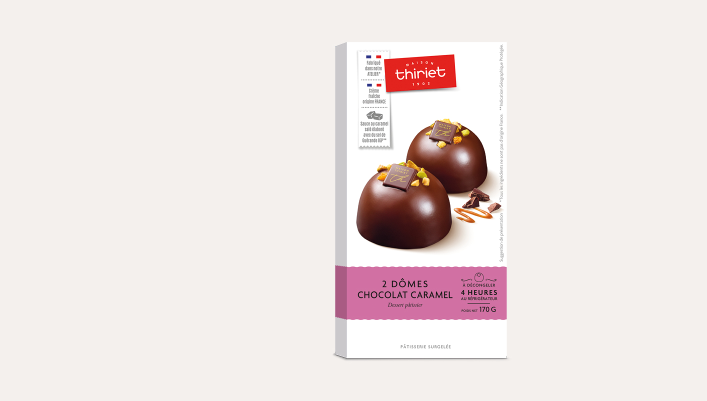 2 Dômes chocolat/caramel