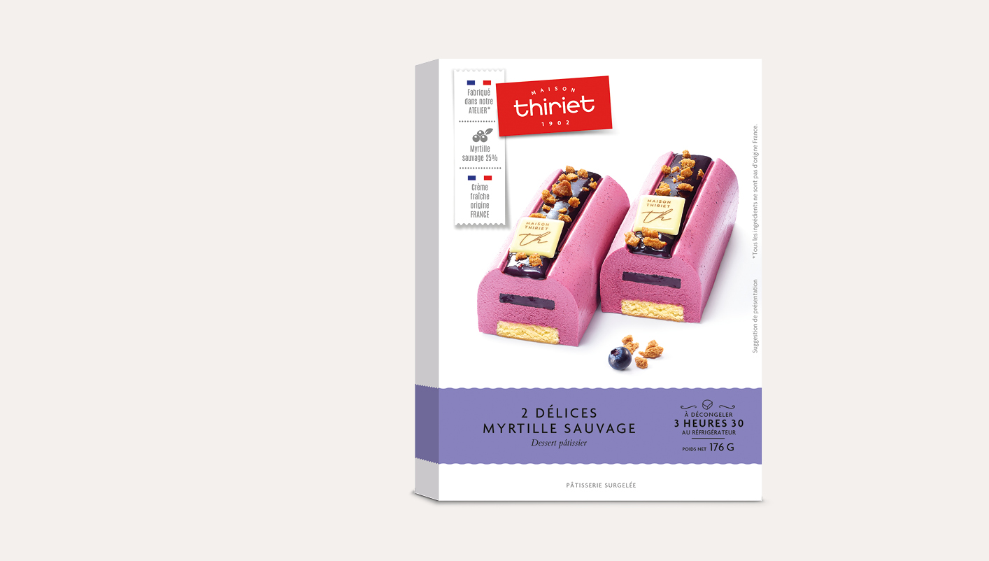 2 Délices pâtissiers myrtille sauvage