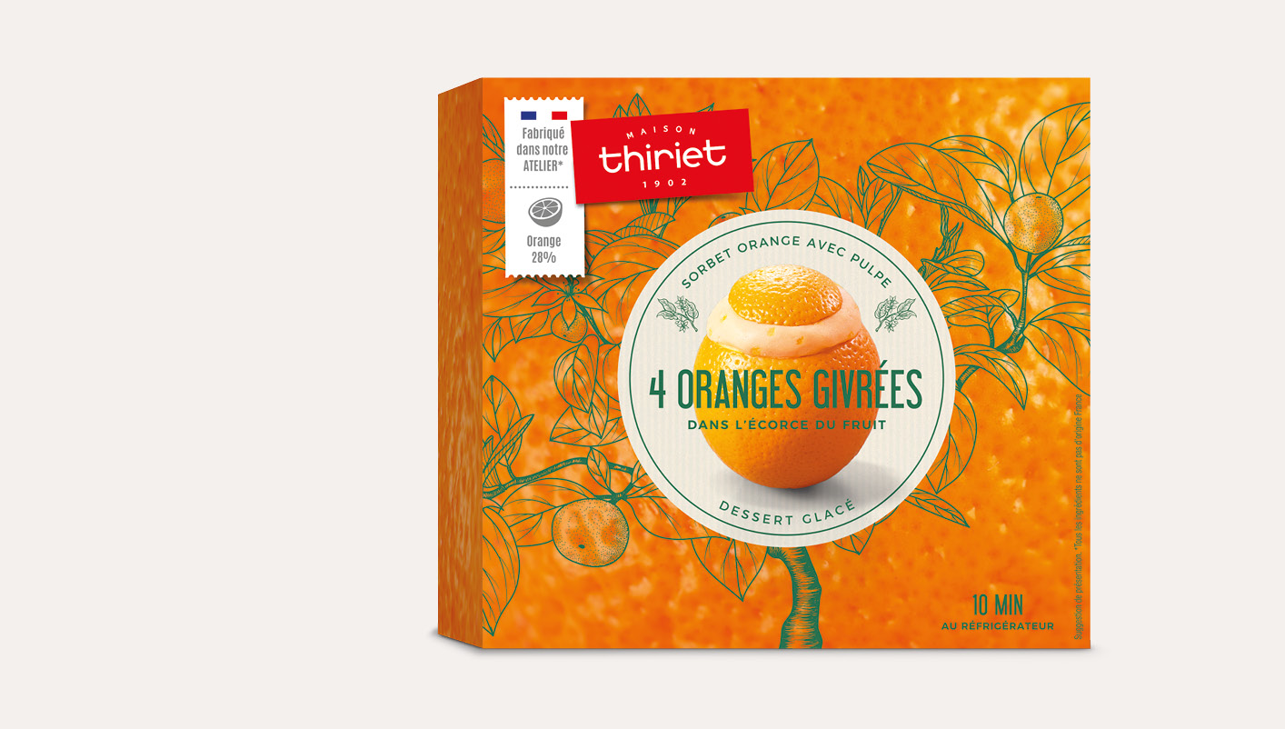 4 Oranges givrées