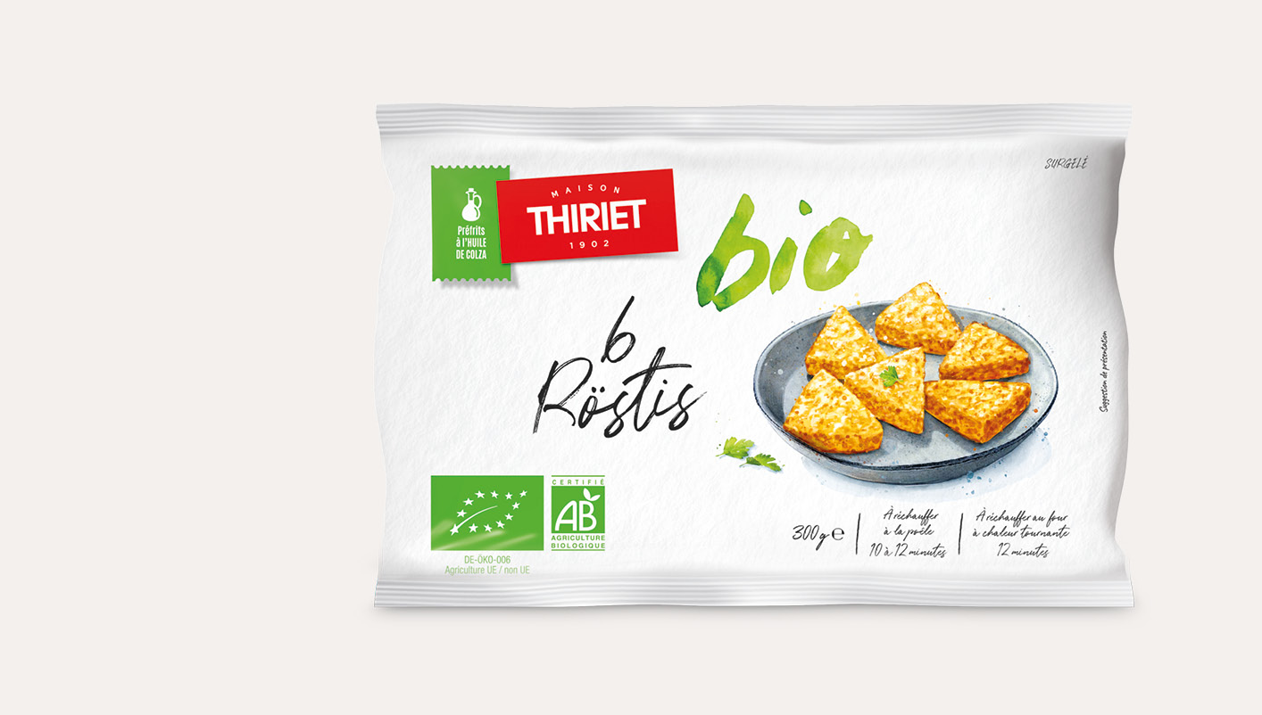 6 Röstis biologiques Le 2ème à -40%
