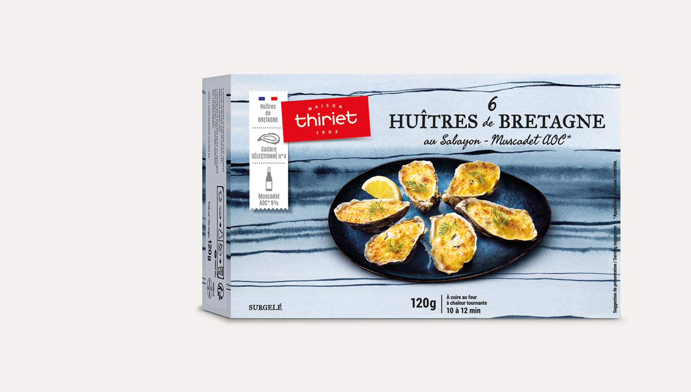 6 Huîtres de Bretagne au sabayon – Muscadet AOC*