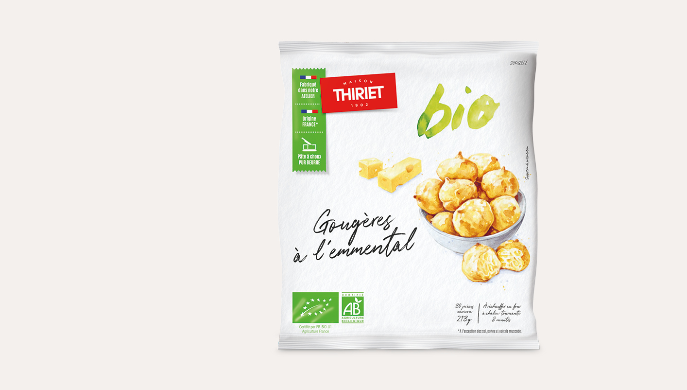 Gougères à l'emmental biologiques Le 2ème à -50%
