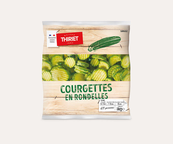 Courgettes en rondelles