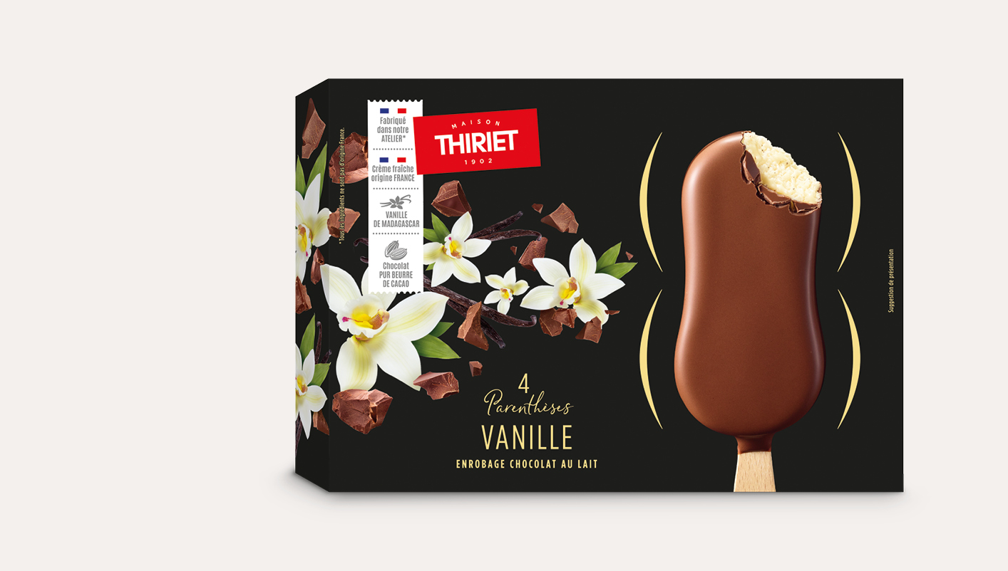 4 glaces Parenthèses au choix Le lot de 2
