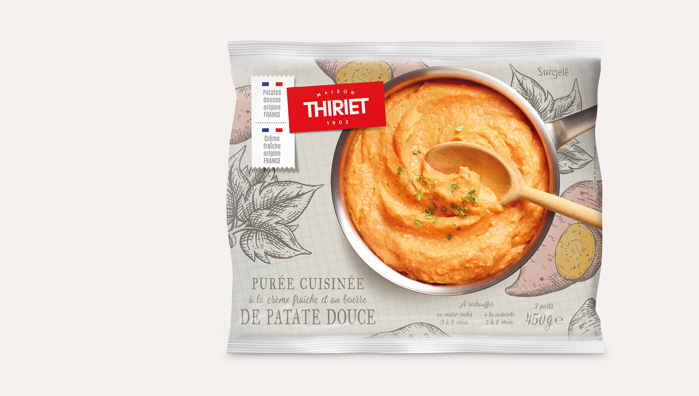 Purée cuisinée de patate douce