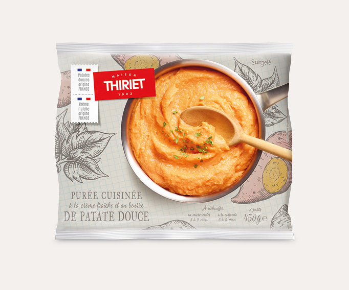 Purée cuisinée de patate douce