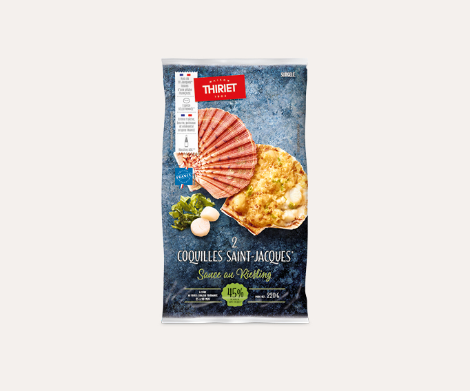 2 Coquilles St-Jacques** sauce Riesling Lot de 2 sachets