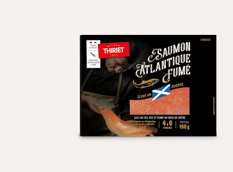 Saumon atlantique d'ecosse fumé - Le Fumoir Du Poissonnier - 160 g