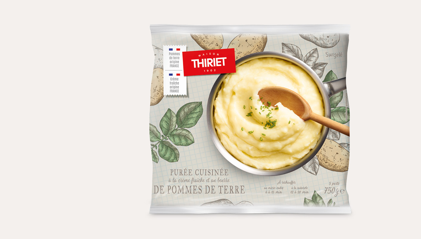 Purée cuisinée de pommes de terre