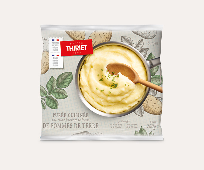 Purée cuisinée de pommes de terre